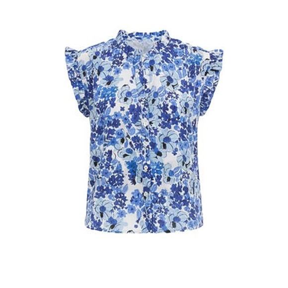 RO'S GARDEN Exclusive Blue Nerano Dawson Shirt Size S NWT Retail $110 Tuckernuck - Picture 7 of 7